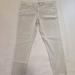 American Eagle Light Grey Jeggings Size 12 Short 360 Super Stretch AEO Sateen X4